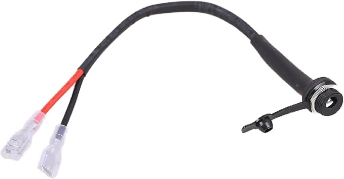 Power Plug Connector Replacement Part with Dust Cover, Compatible with Peloton Fitness Bike Connector Input Line. Not Compatible with Bike Plus