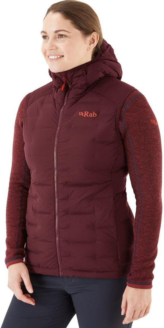 Rab Women's Cubit Stretch Down Insulated Lightweight Vest for Hiking, Climbing, and Skiing