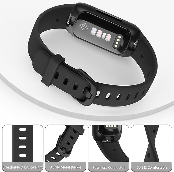 Bands Compatible with Fitbit Inspire 3 Bands for Women Men Sport Wristband Replacement Soft Silicone Straps for Fitbit Inspire 3 Smartwatch Small Large