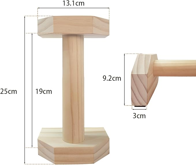 Push-up Stand, 2 PCS Wood Pushup Bars Non-Slip