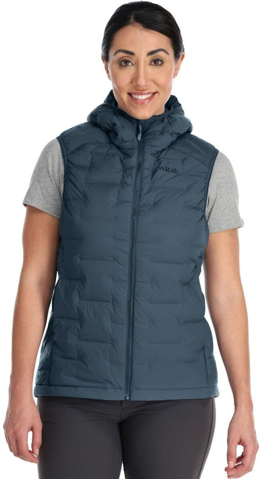 Rab Women's Cubit Stretch Down Insulated Lightweight Vest for Hiking, Climbing, and Skiing