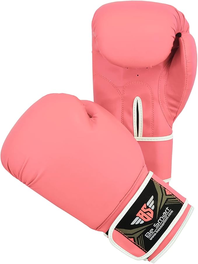 Be Smart Kids Boxing Gloves 4-12 Years 4oz 6oz Training Gloves for Children Sparring Youth Boxing Gloves Junior Training Mitts Punch PU Leather MMA Muay Thai Kick Boxing
