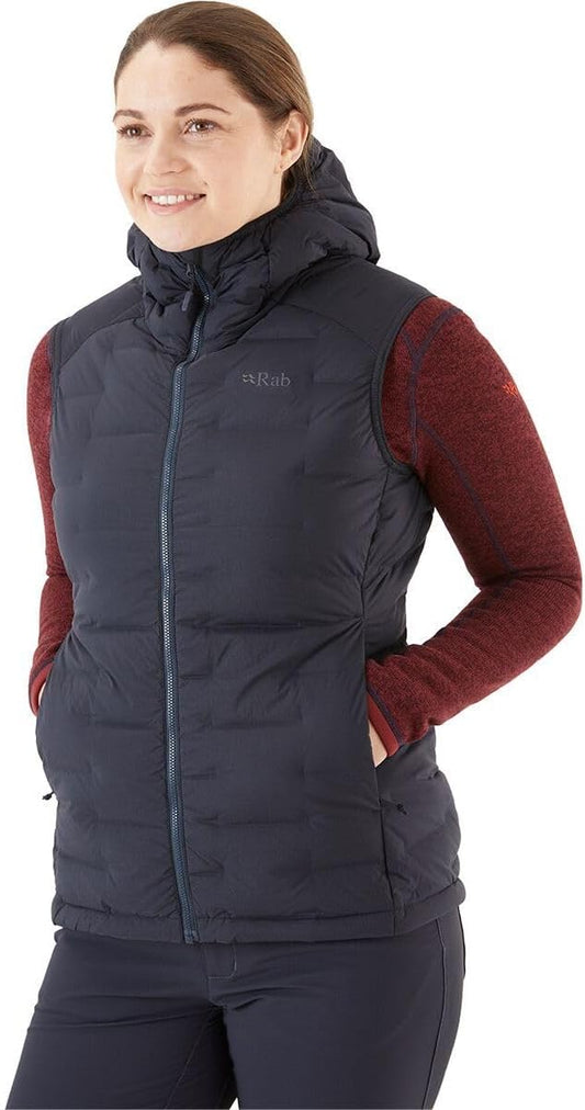 Rab Women's Cubit Stretch Down Insulated Lightweight Vest for Hiking, Climbing, and Skiing