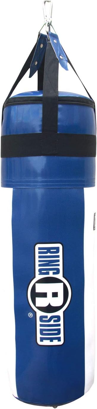 Ringside Apex Heavy Bag, Punching Bag for Boxing Training and Workout, 100 lbs, Includes Nylon Straps and Hanging Clip