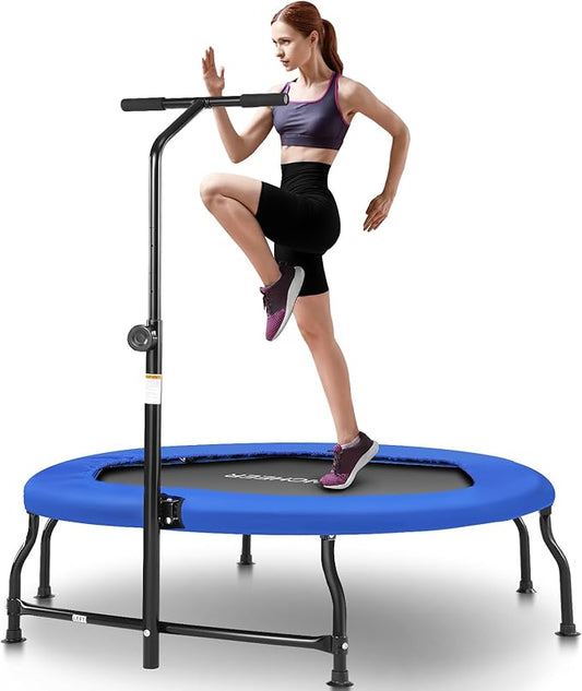 ANCHEER 50" Rebounder Trampoline for Adults- 2025 Foldable 450lbs/550lbs, for