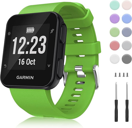 Aroloxta Garmin Forerunner 35 Watch Band Replacement - Waterproof Soft Band for Men, Multi Colors Wristband