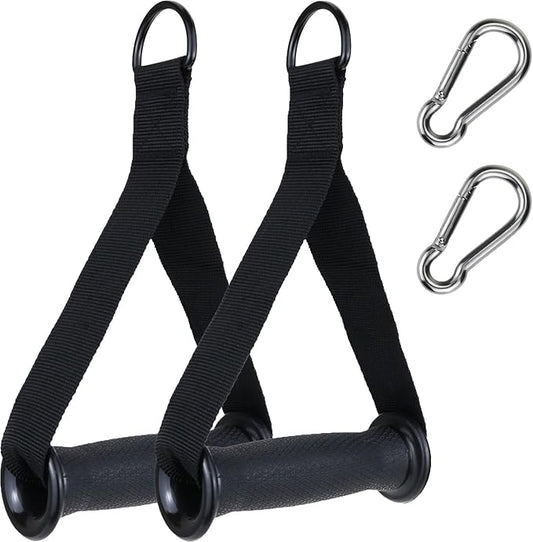 Gym Resistance Handles，Heavy Duty Replacement Handle/Grips Attachments for Cable Machine Pulleys, Resistance Band and Strength Trainer, for Gyms/Home Eexercise Workout
