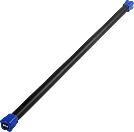 JFIT Weighted Workout Bars 7 Size 5-30lbs, Rubber