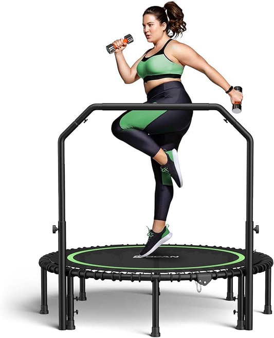 BCAN 450/550 LBS Foldable Mini Trampoline 40"/48" Fitness