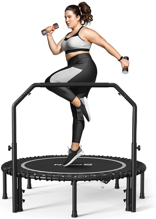 BCAN 450/550 LBS Foldable Mini Trampoline 40"/48" Fitness