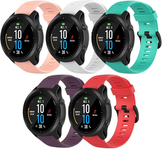 Band for Garmin Forerunner 945, Soft Silicone Replacement Watch Band Strap for Garmin Forerunner 935 Smart Watch (No Tracker)
