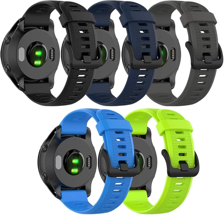 Band for Garmin Forerunner 945, Soft Silicone Replacement Watch Band Strap for Garmin Forerunner 935 Smart Watch (No Tracker)