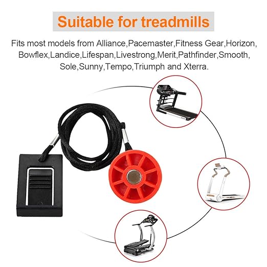 Treadmill Magnet Safety Key for Proform, Image, Weslo, Reebok, Epic, Golds Gym, Freemotion, and Healthrider Treadmills