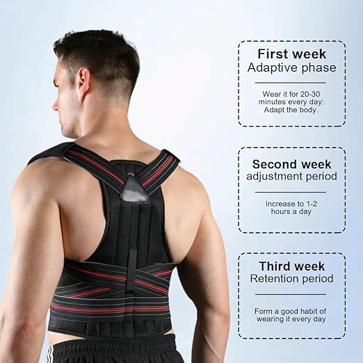Posture Corrector for Women and men, Adjustable Back Brace Posture Corrector For Back Pain Relief - Scoliosis, Hunchback, Spine Corrector