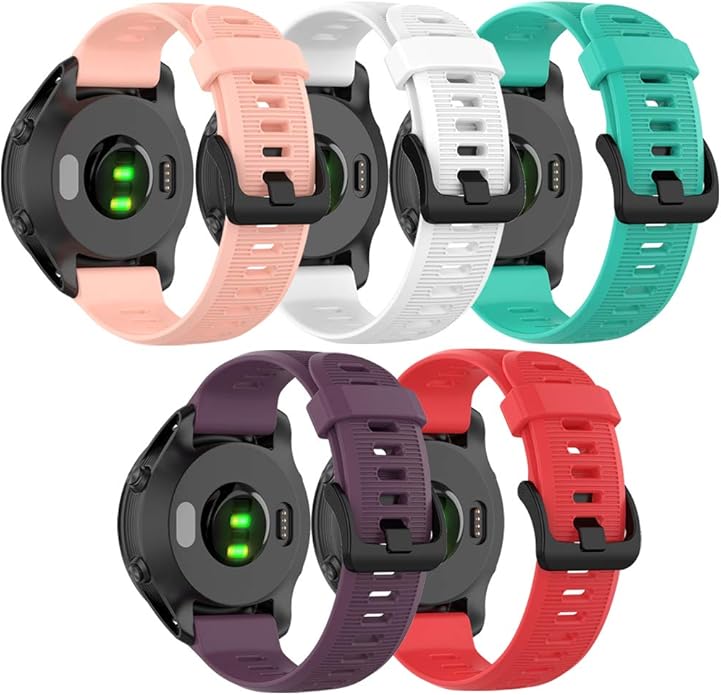 Band for Garmin Forerunner 945, Soft Silicone Replacement Watch Band Strap for Garmin Forerunner 935 Smart Watch (No Tracker)