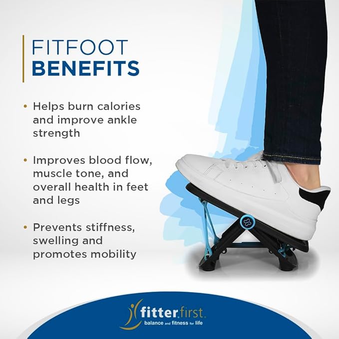 FitFoot by TS Medical - Portable Foot and Leg Exerciser - Exercise at Home or During Travel to Support Circulation, Range of Motion, Mobility and Muscle Tone