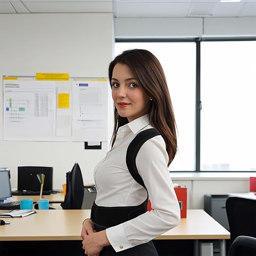 Back Brace Posture Corrector for Women and Men, Full Back Support Straps Straightener, Hunchback Improve Posture-Shoulder, Lumbar and Upper Lower Back Pain Relief (Large)