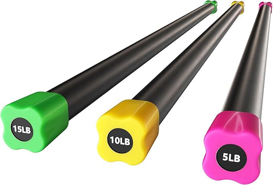Total Body Workout Weighted Bar Weighted Workout Bar Weighted Exercise Bar, Multiple Sizes