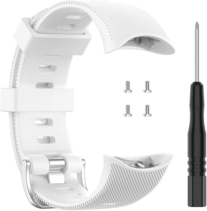 Band for Garmin Forerunner 45 (42mm), Soft Silicone Replacement Watch Band Strap for Garmin Forerunner 45S (39mm) / Swim 2 Smart Watch (No Tracker)