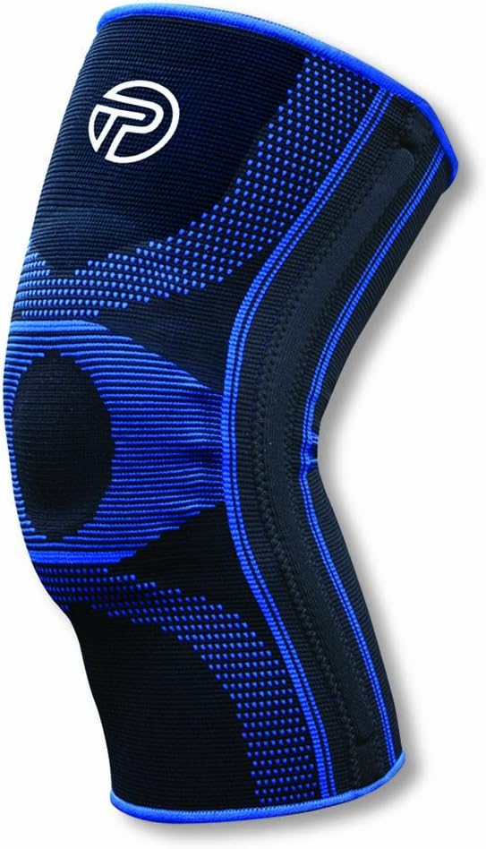 Pro-Tec Gel Force Knee Support, Knee Brace, Compression Sleeve, Knee & Joint Support, Patellar Tracking, Ligament Support, Tendinitis, Knee Stability, Chondromalacia, Men & Women, Size Large.