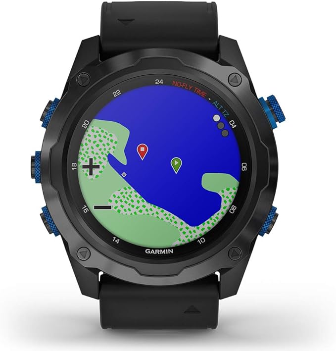 PlayBetter Garmin Descent Mk2i (Titanium Gray DLC/Black) Dive Computer Watch Gift Box Bundle - Air Integration, Multisport Training Features - Includes Portable Charger, Wall Adapter & Hard Case