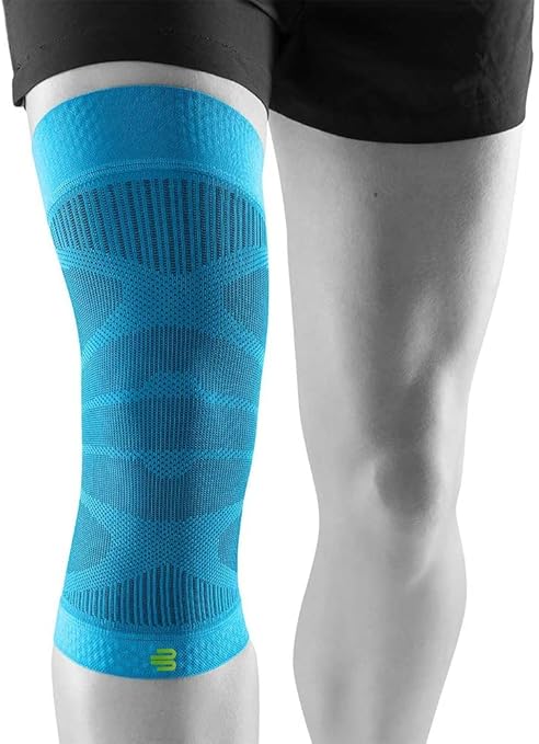 Bauerfeind Sports Compression Knee Sleeve - Lightweight Design with Gripping Zones for Knee Pain Relief & Performance, Rivera, Size M