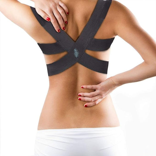 Posture Corrector - Fully Adjustable Breathable Clavicle Chest Back Support Brace for Improves Posture & Provide Lumbar Support Back Pain Relief - Perfect for Men & Women - Small