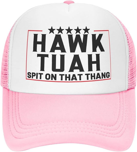 Put It On My Husband's Tab Drinking Trucker Hat - Funny Pink Trucker Hat for Women and Men