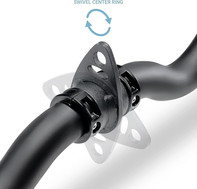 Deluxe Exercise Curl Bar for Lats BBEB-7355 Black 47 inches