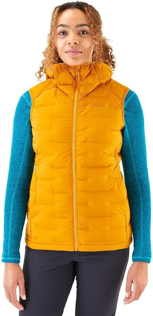 Rab Women's Cubit Stretch Down Insulated Lightweight Vest for Hiking, Climbing, and Skiing