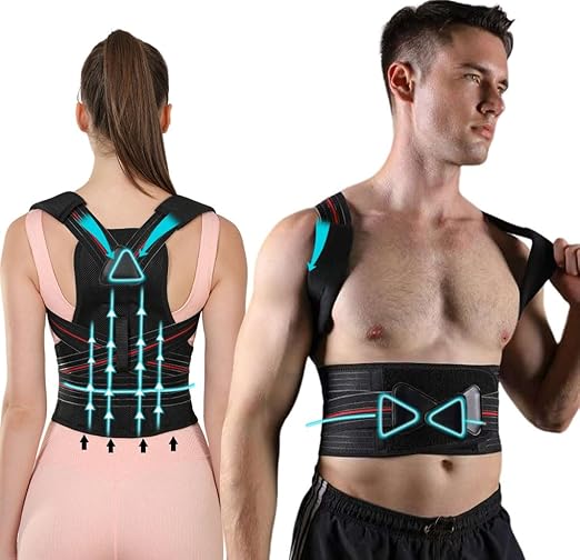 Posture Corrector for Women and men, Adjustable Back Brace Posture Corrector For Back Pain Relief - Scoliosis, Hunchback, Spine Corrector