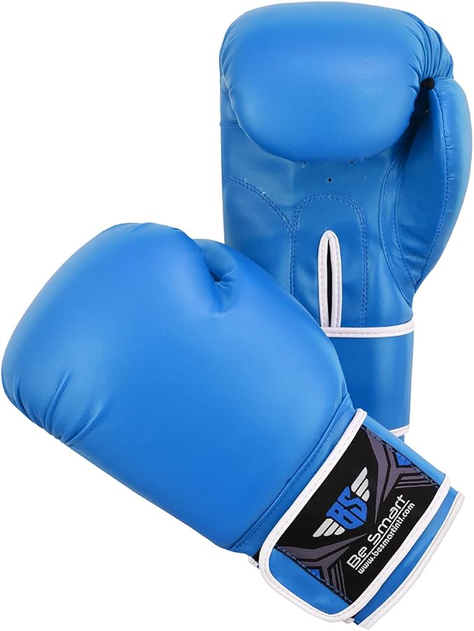 Be Smart Kids Boxing Gloves 4-12 Years 4oz 6oz Training Gloves for Children Sparring Youth Boxing Gloves Junior Training Mitts Punch PU Leather MMA Muay Thai Kick Boxing
