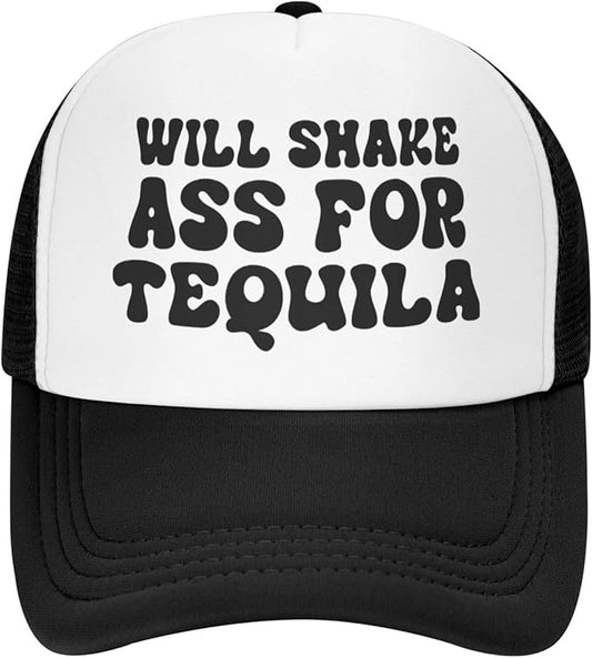 Put It On My Husband's Tab Drinking Trucker Hat - Funny Pink Trucker Hat for Women and Men