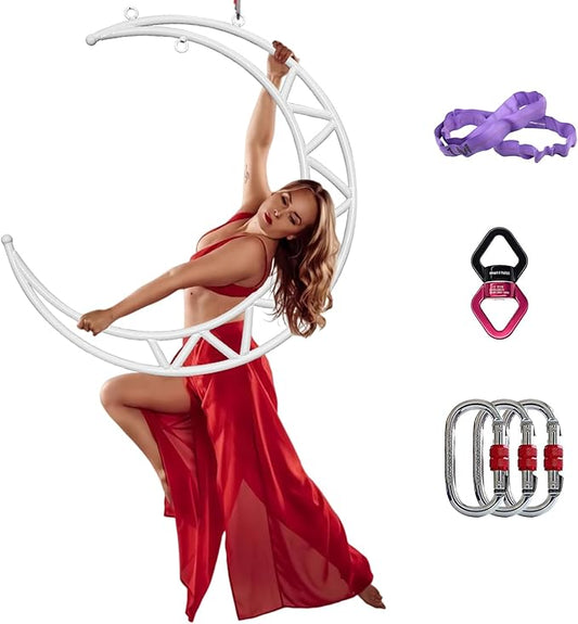 PRIOR FITNESS Aerial Moon Lyra Hoop Set