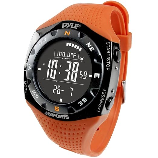 Pyle Multifunction Skiing Sports Training Watch - Smart Classic Fit Sport Digital Fitness Gear Wrist Tracker w/ Chronograph, Timer, Alarm, Altimeter, Barometer, For Men and Women PSKIW25O,2.4 ounces