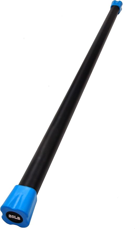 Signature Fitness Total Body Workout Weighted Bar Weighted