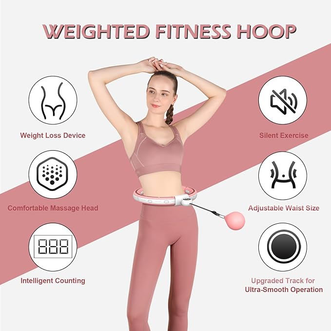 EPEHSPORT Silent Infinity Smart Hoops with Counter 22"-44" 2 in 4 Abdomen