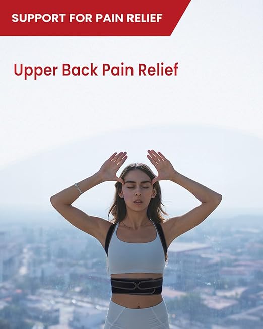 Back Brace Posture Corrector for Women and Men, Lower and Upper Back Pain Relief, Shoulder Straightener and Adjustable Full Back and Lumbar Support