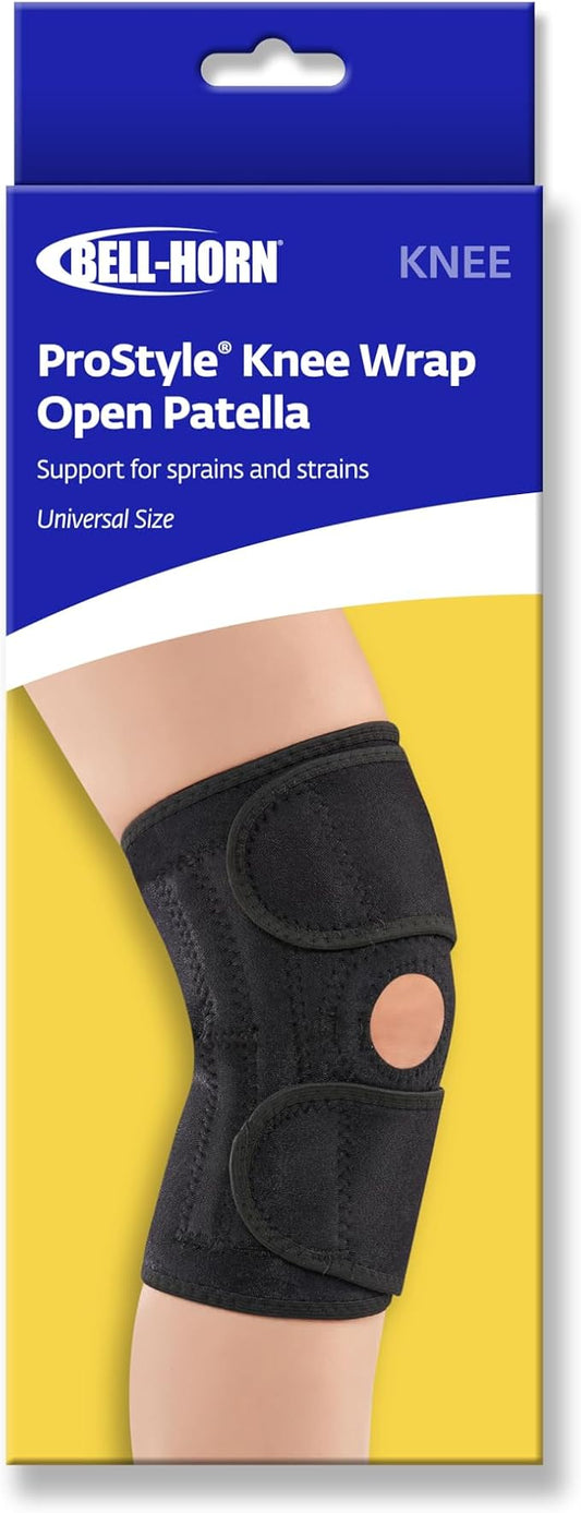 Prostyle Knee Wrap Open Patella in Black