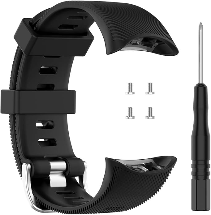 Band for Garmin Forerunner 45 (42mm), Soft Silicone Replacement Watch Band Strap for Garmin Forerunner 45S (39mm) / Swim 2 Smart Watch (No Tracker)