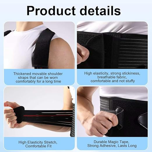 Posture Corrector for Women and men, Adjustable Back Brace Posture Corrector For Back Pain Relief - Scoliosis, Hunchback, Spine Corrector