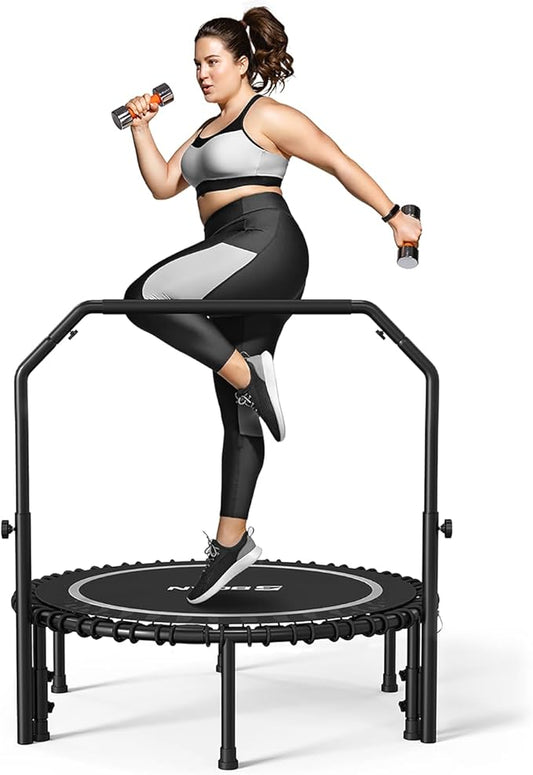 BCAN 450/550 LBS Foldable Mini Trampoline 40"/48" Fitness