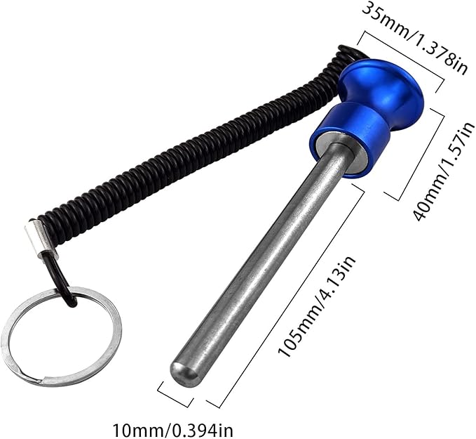 Flylin Weight Stack Pin, Aluminium Alloy Quick Release Pin Magnetic Strength Training Screw Bolt Strength Training Equipment for Fitness Equipment Pin Training