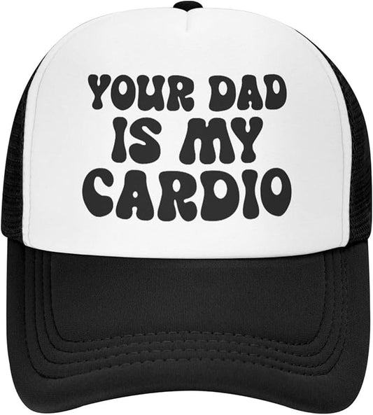 Put It On My Husband's Tab Drinking Trucker Hat - Funny Pink Trucker Hat for Women and Men