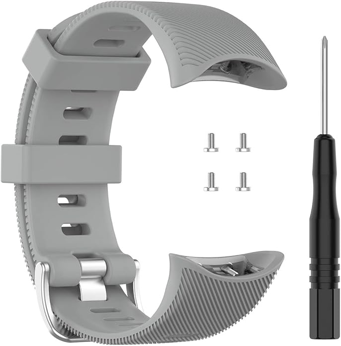 Band for Garmin Forerunner 45 (42mm), Soft Silicone Replacement Watch Band Strap for Garmin Forerunner 45S (39mm) / Swim 2 Smart Watch (No Tracker)