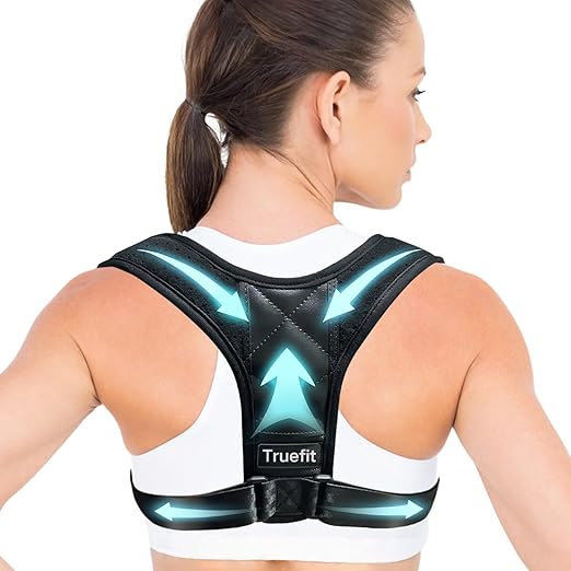 Posture Corrector Brace, Adjustable Back Support for Women and Men (Medium（105-143 LB）)