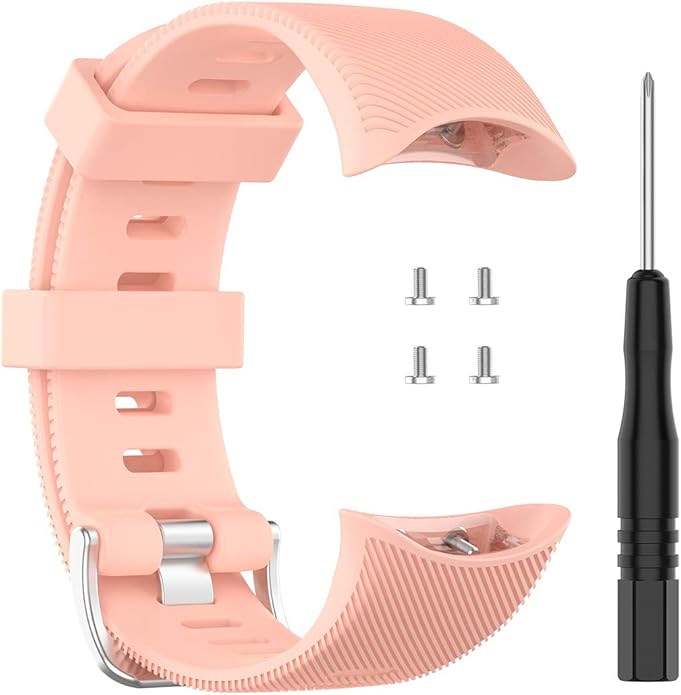 Band for Garmin Forerunner 45 (42mm), Soft Silicone Replacement Watch Band Strap for Garmin Forerunner 45S (39mm) / Swim 2 Smart Watch (No Tracker)