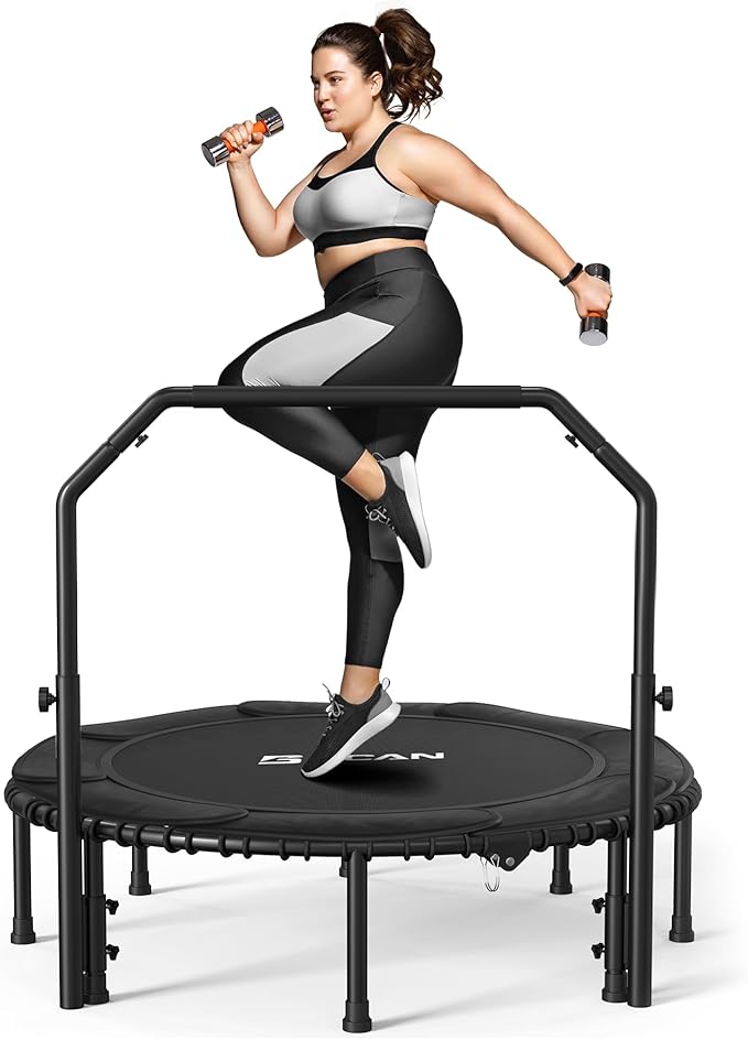 BCAN 450/550 LBS Foldable Mini Trampoline 40"/48" Fitness