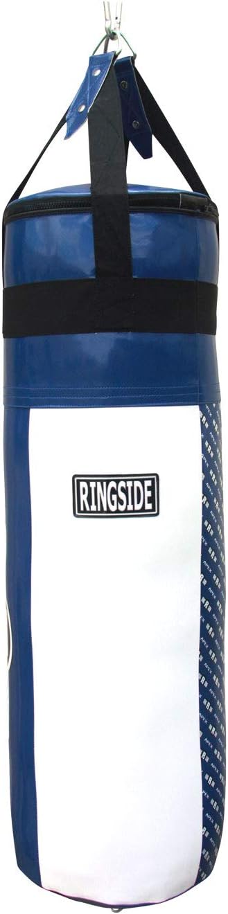 Ringside Apex Heavy Bag, Punching Bag for Boxing Training and Workout, 100 lbs, Includes Nylon Straps and Hanging Clip