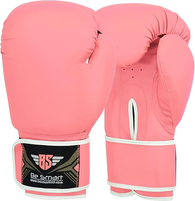 Be Smart Kids Boxing Gloves 4-12 Years 4oz 6oz Training Gloves for Children Sparring Youth Boxing Gloves Junior Training Mitts Punch PU Leather MMA Muay Thai Kick Boxing